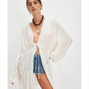 Free People - Juliet Duster (ivory) - NWT